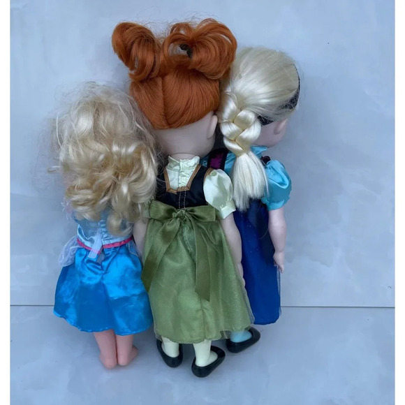 Disney Toddlers Store Animators Collection Lot of 3 Elsa Anna Cinderella Doll Mu - Picture 5 of 7